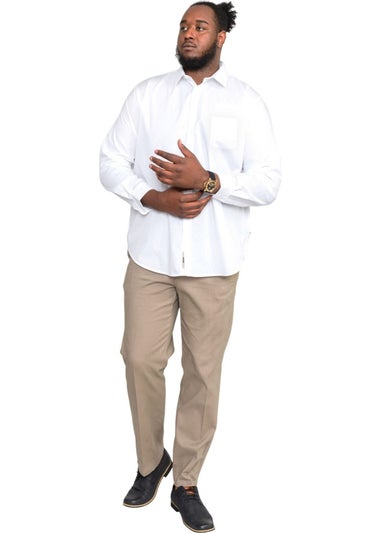 Duke White Aiden Easy-Iron Kingsize Shirt