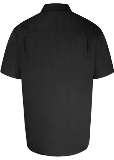 Duke Black Aeron Easy-Iron Kingsize Short-Sleeved Shirt