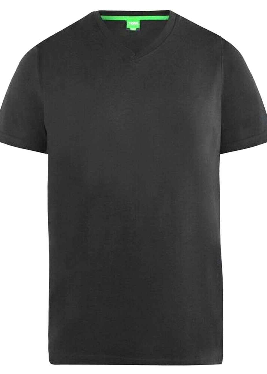 Duke Black Fenton Kingsize T-Shirt (Pack of 2)