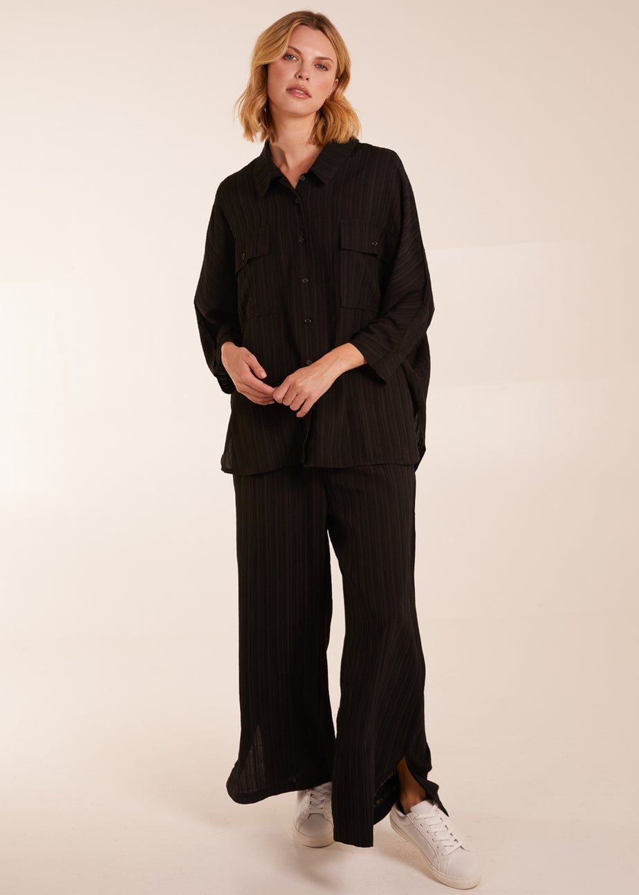 Blue Vanilla Black Shirt & Trousers Set