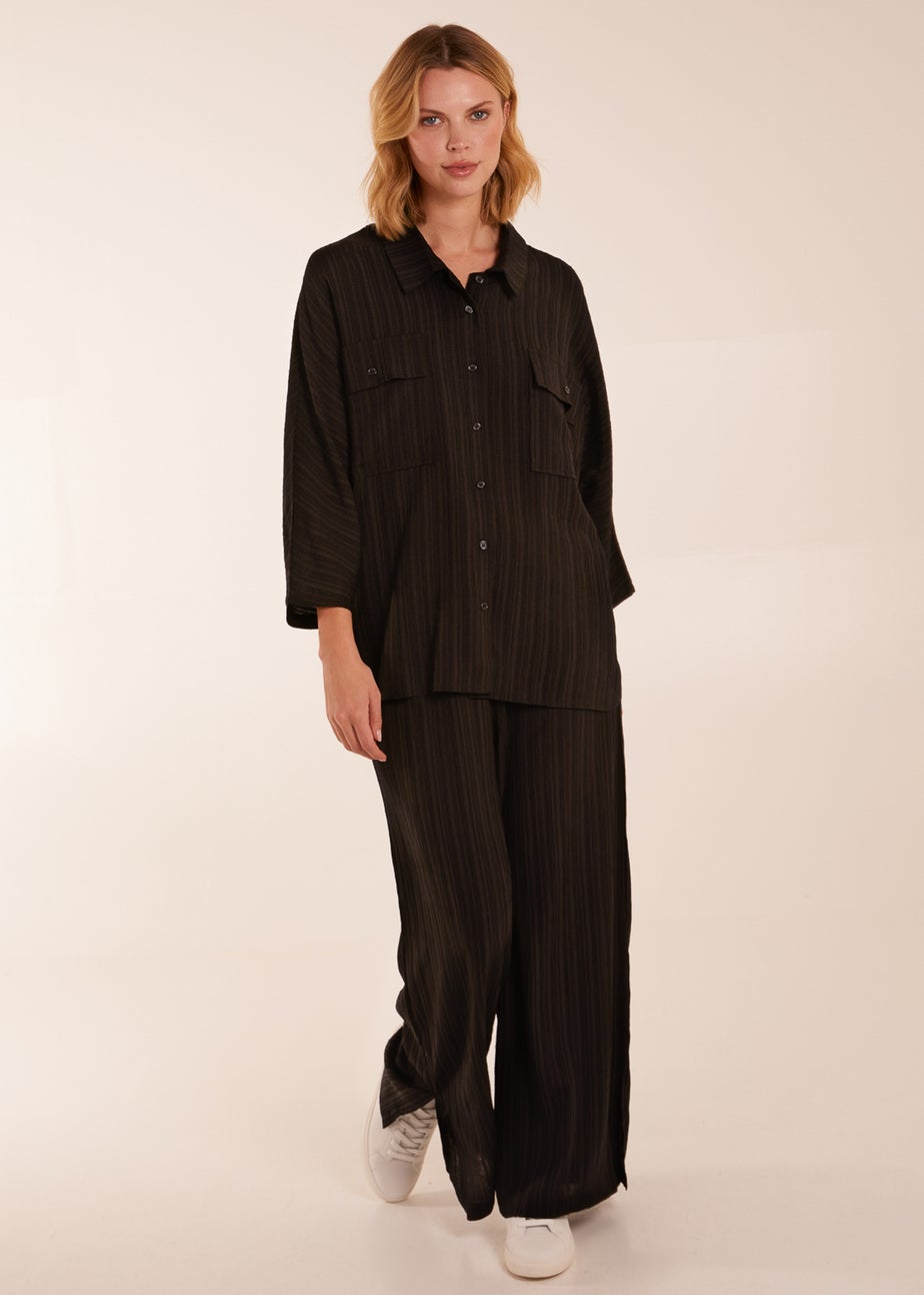 Blue Vanilla Black Shirt & Trousers Set