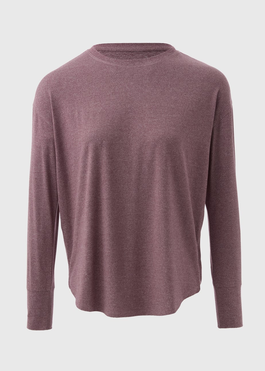 Souluxe Burgundy Long Sleeve T-Shirt