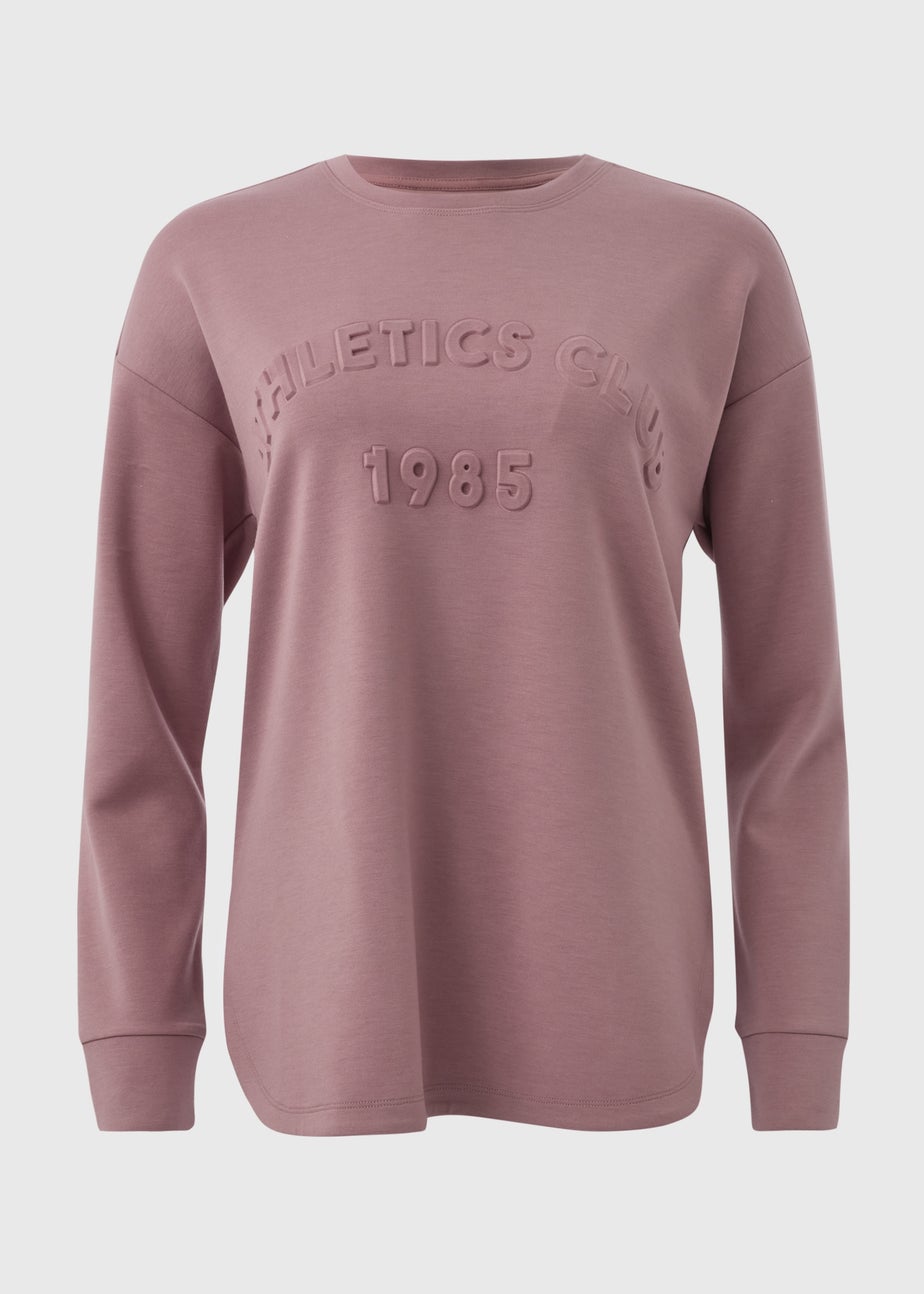 Souluxe Purple Slogan Sweatshirt