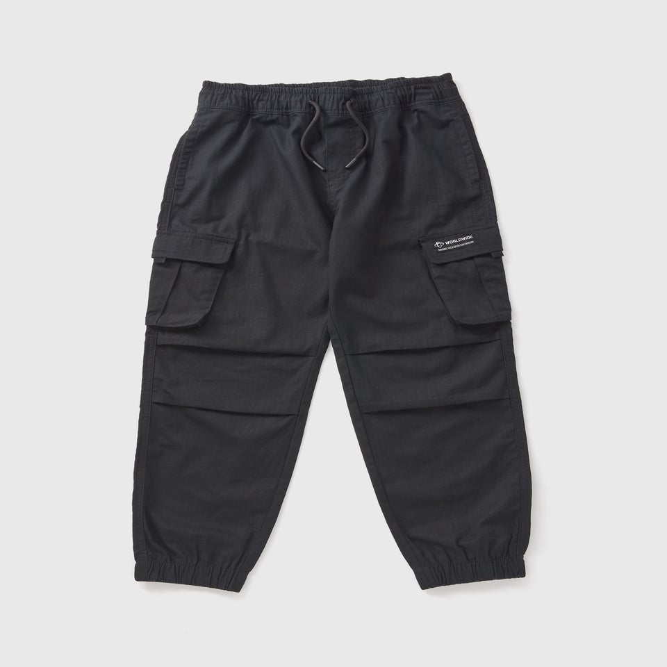 Boys Black Ripstop Cargo Trousers (7-15yrs)