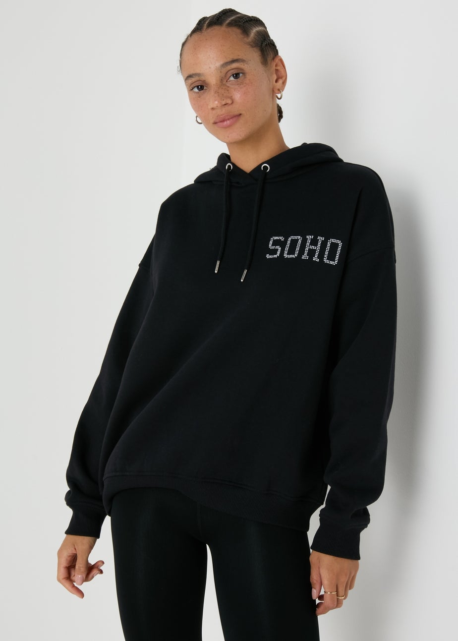 Black Sequin Soho Hoodie