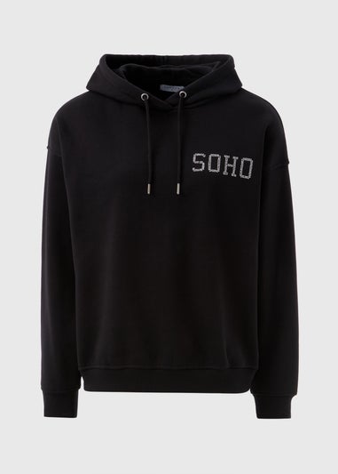 Black Sequin Soho Hoodie