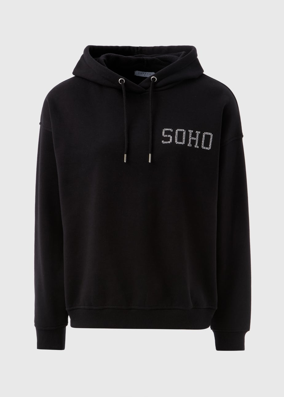 Black Sequin Soho Hoodie