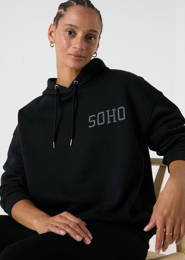 Black Sequin Soho Hoodie