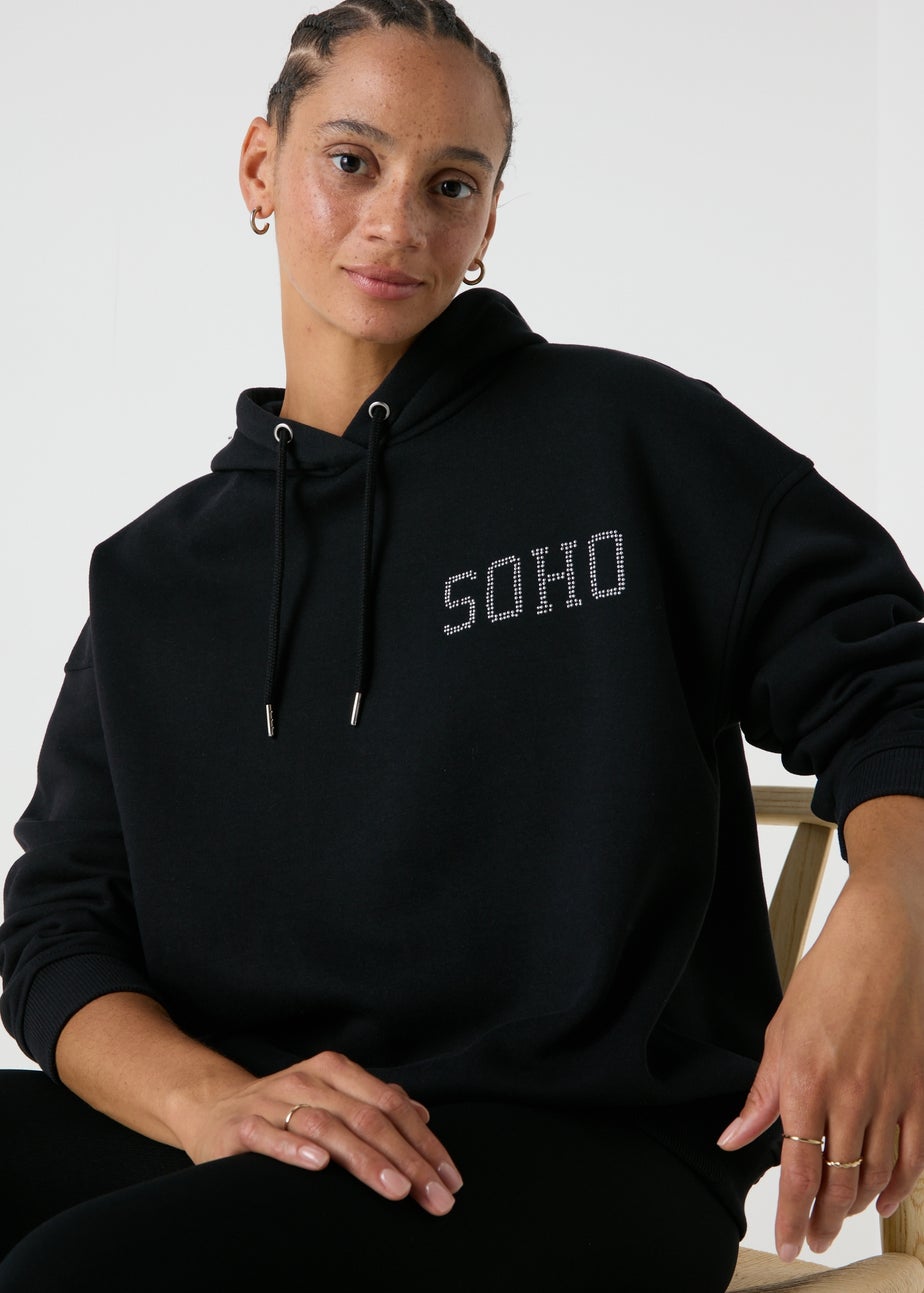 Black Sequin Soho Hoodie