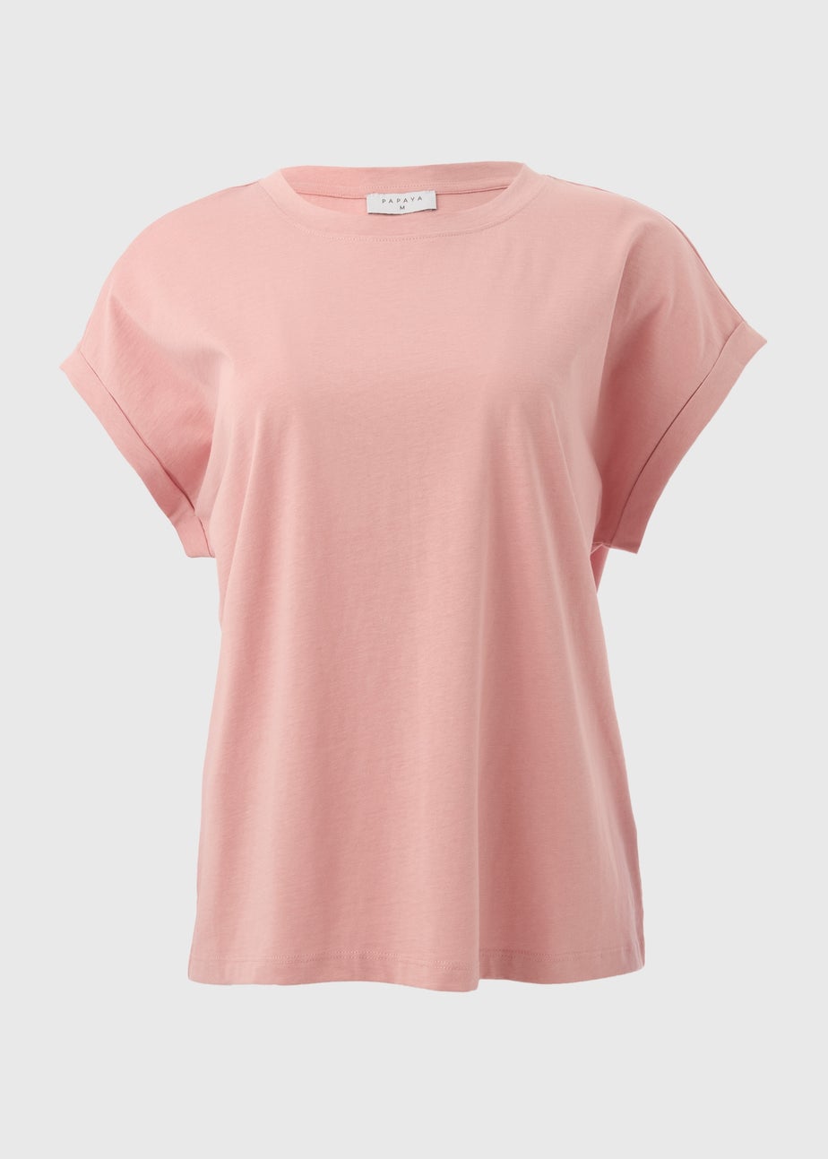 Pink Plain T Shirt