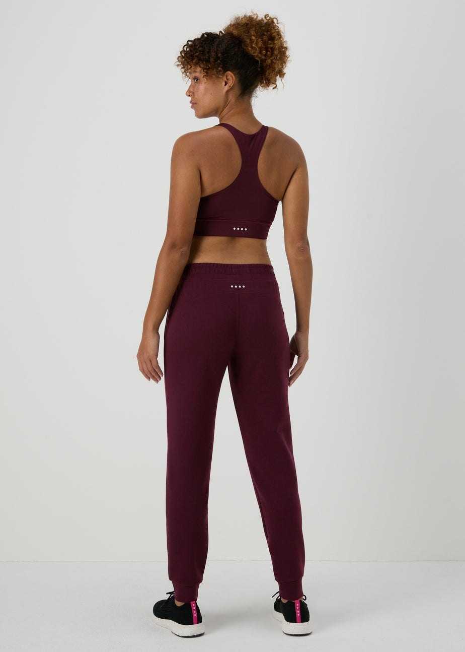 Souluxe Burgundy Jogging Bottoms