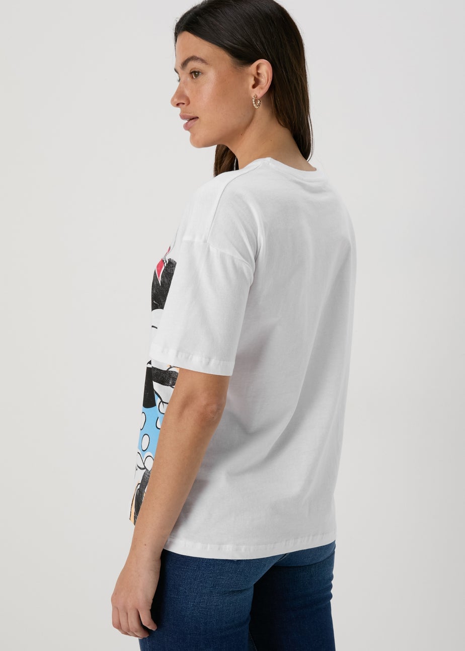 Disney White Mickey & Minnie Love T-Shirt