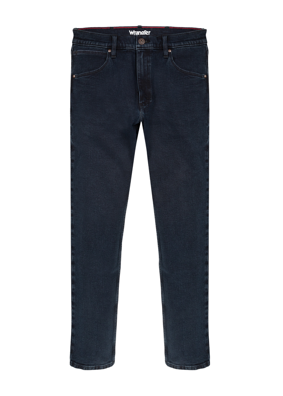 Wrangler Blue Black Straight Fit Jeans