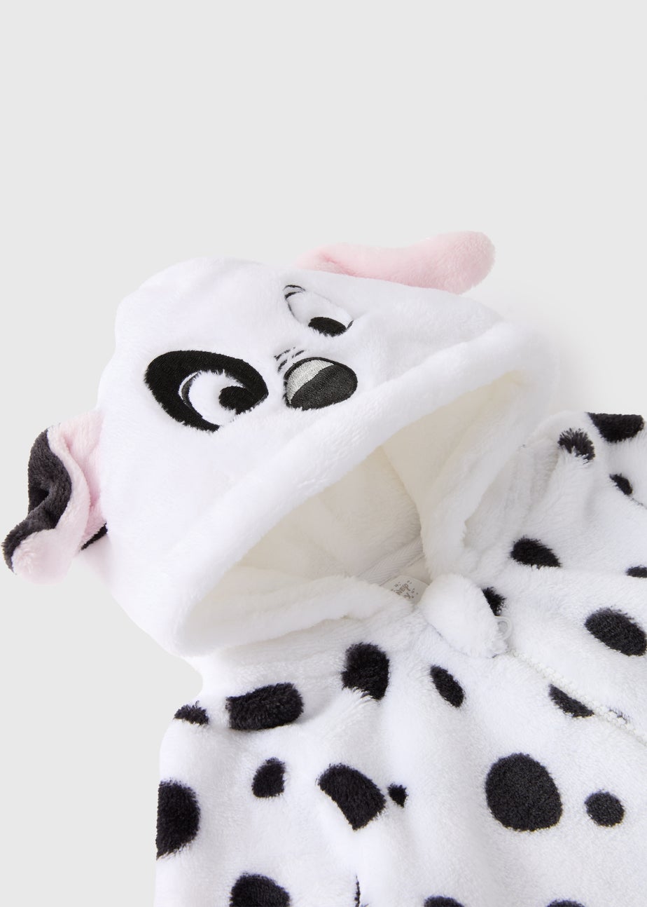 Baby Cream Fleece Dalmatians Pramsuit (Newborn-18mths)