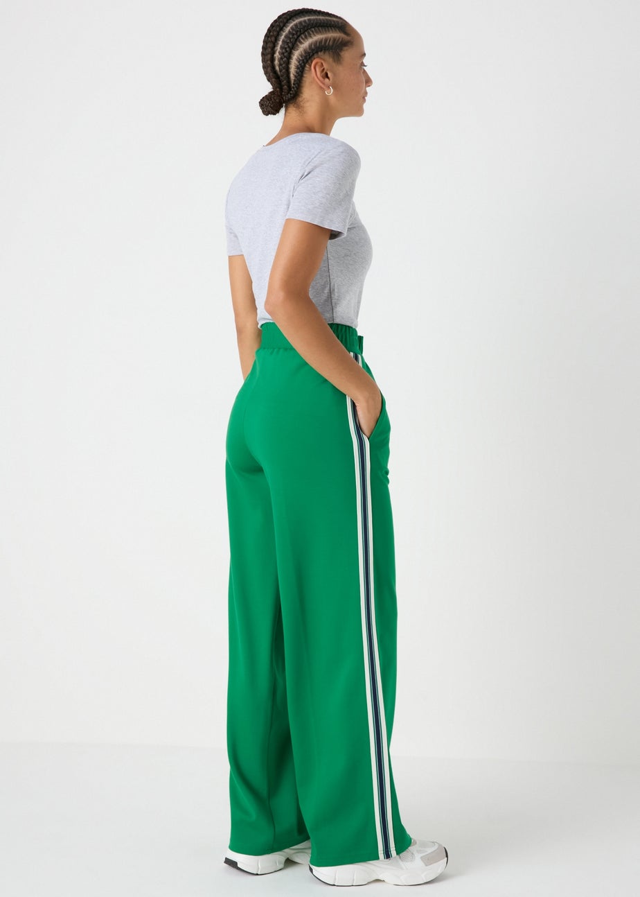 Green Straight Leg Trousers