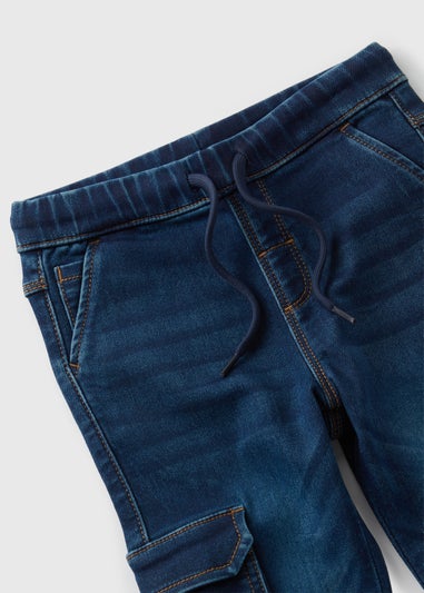 Boys Blue Denim Cargo Trousers (1-7yrs)
