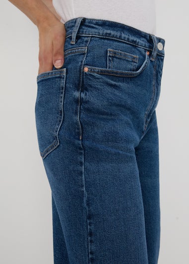 Papaya Petite Indigo Wide Leg Jeans
