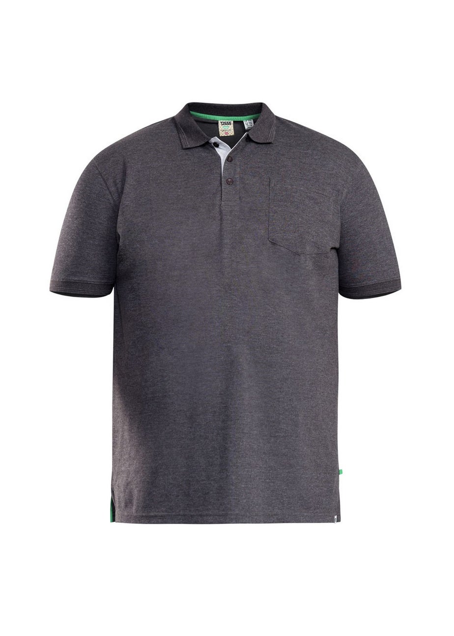 Duke Charcoal Grant Pique Kingsize Polo Shirt