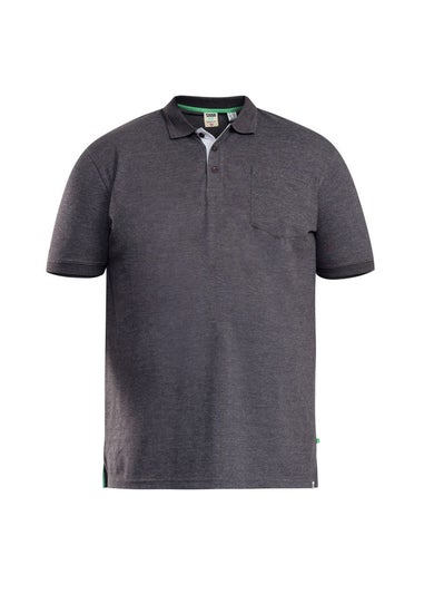 Duke Charcoal Grant Pique Kingsize Polo Shirt