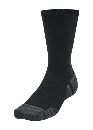 Under Armour Black Performance Tech Crew Socks (Pack of 3)