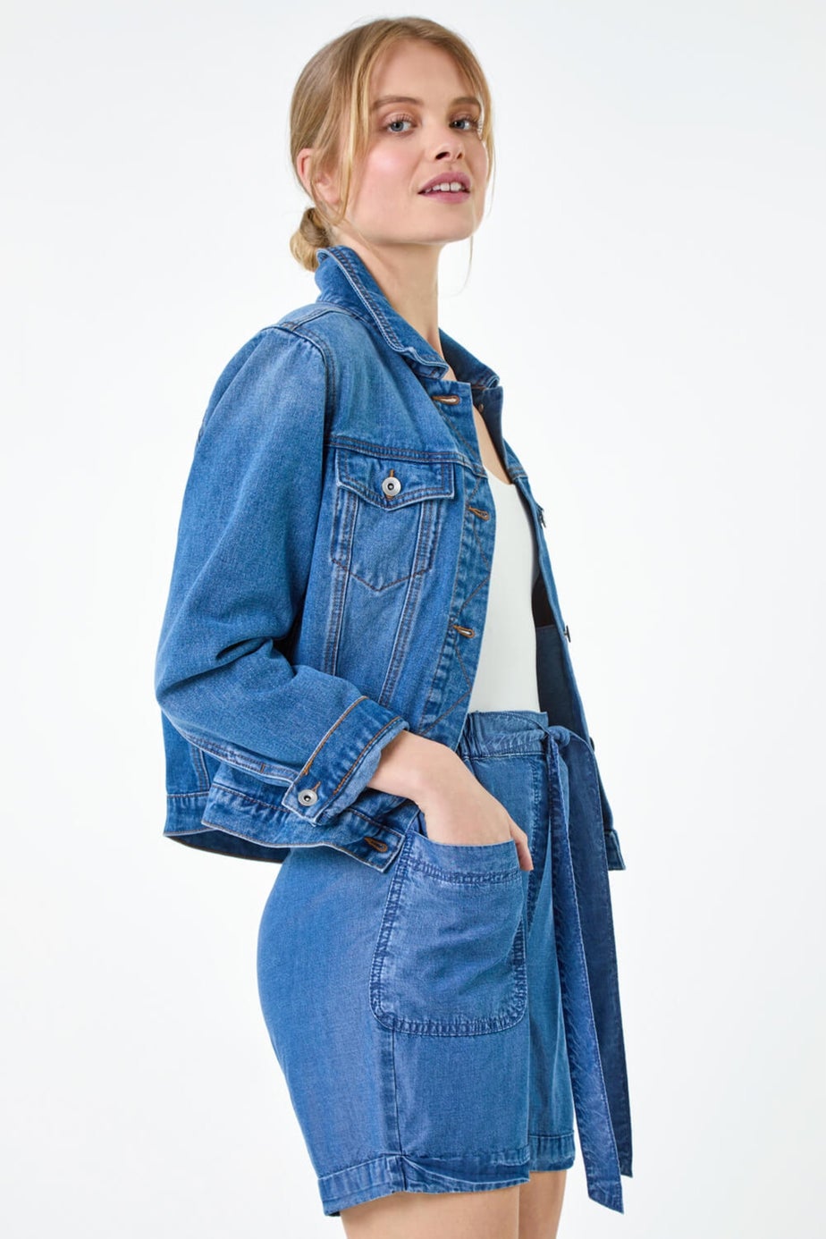 Roman Blue Classic Cotton Denim Jacket