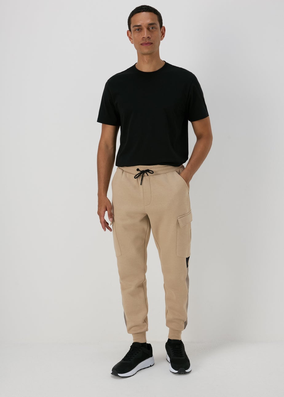 Souluxe Stone Panel Cargo Joggers