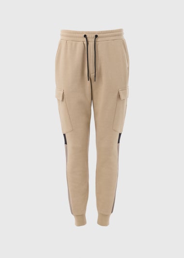 Souluxe Stone Panel Cargo Joggers
