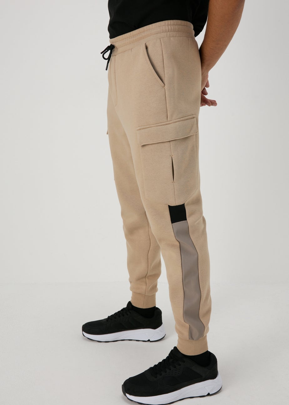 Souluxe Stone Panel Cargo Joggers
