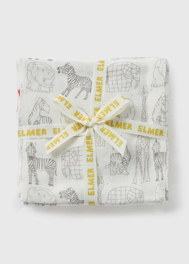 Elmer 3 Pack Baby Cream Muslin Cloths