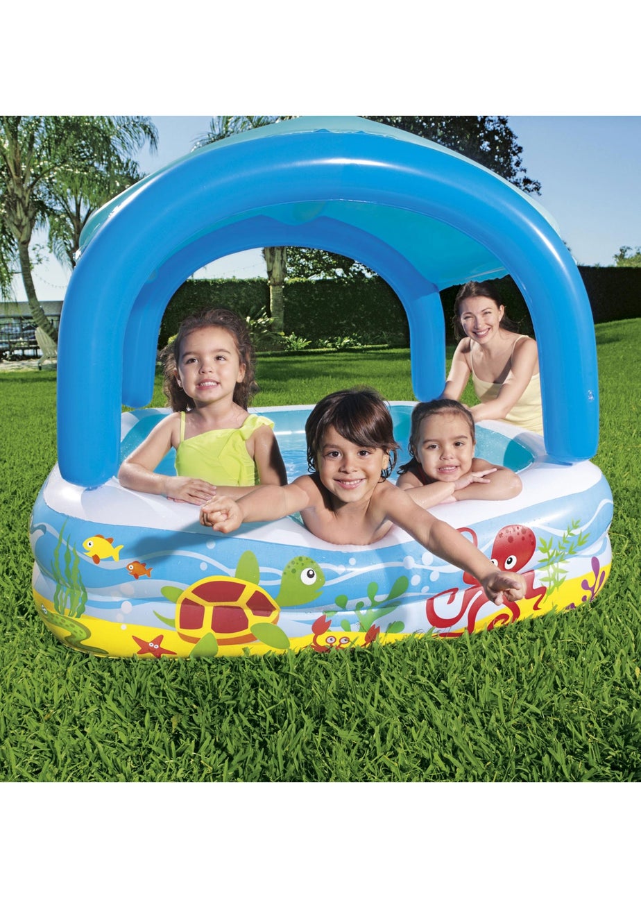Bestway Sea Blue Canopy Play Pool (58" x 58" x 48")