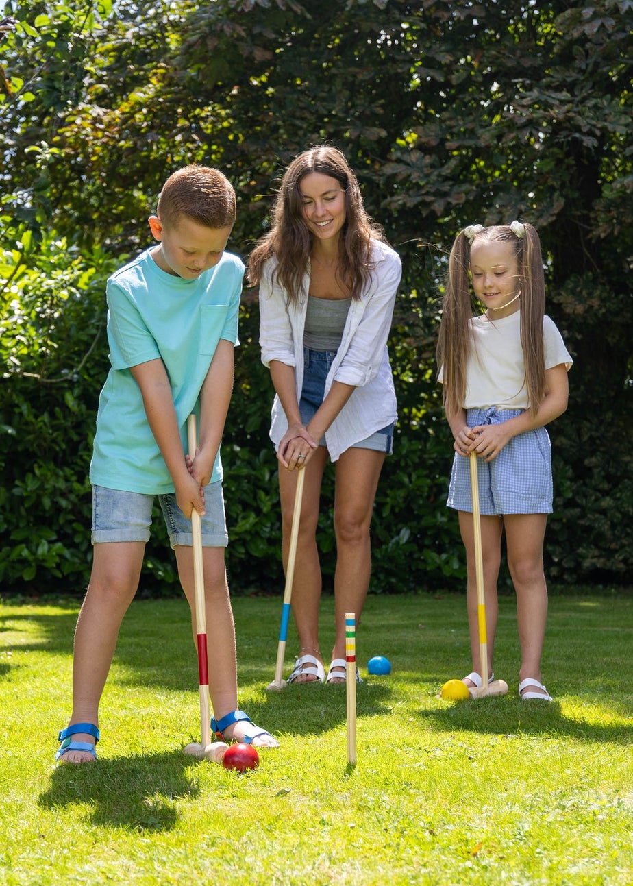 Toyrific White Wood Grasshopper Games Croquet