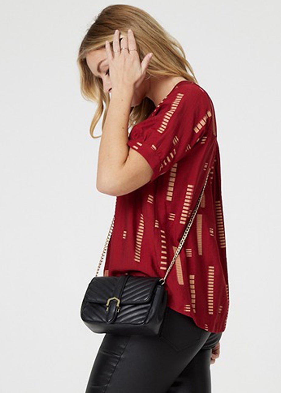 Izabel London Red Printed Blouse