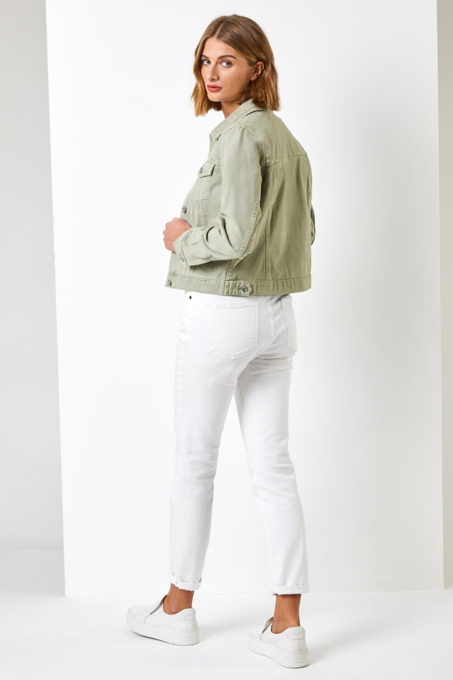 Roman Sage Classic Cotton Denim Jacket