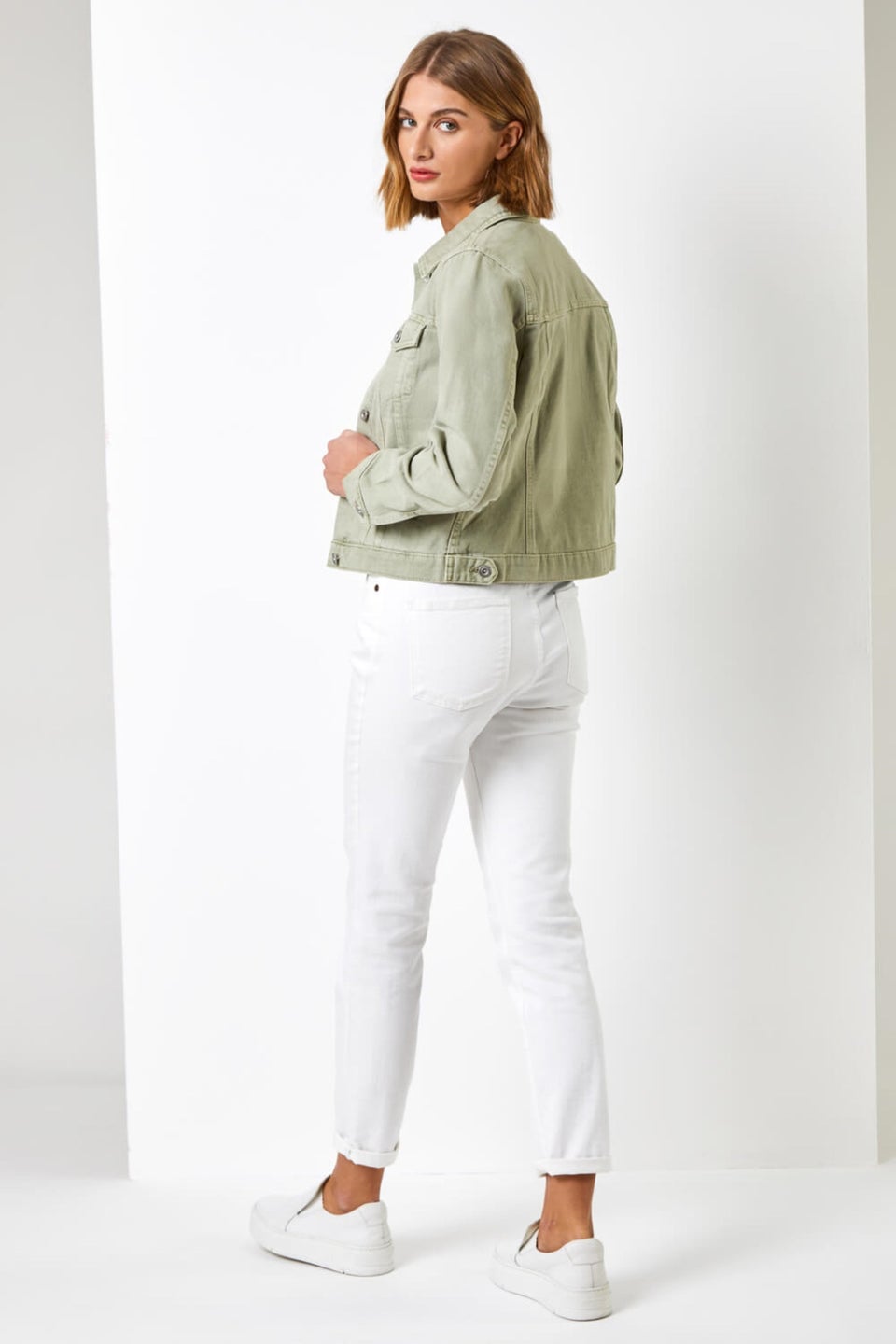 Roman Sage Classic Cotton Denim Jacket