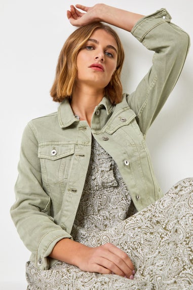 Roman Sage Classic Cotton Denim Jacket