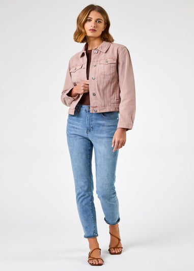 Roman Rose Classic Cotton Denim Jacket
