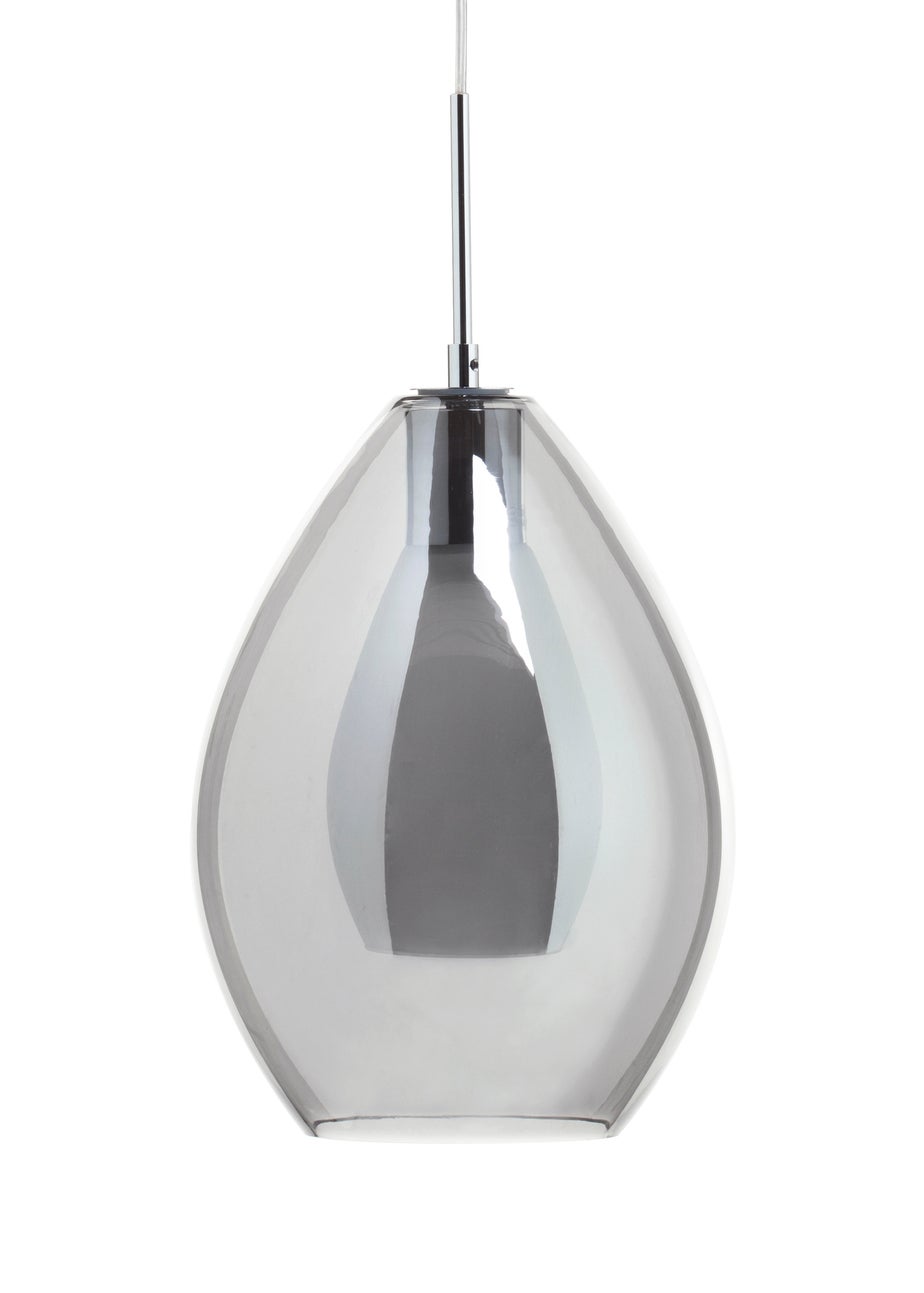 BHS Carmella Pendant Chrome (Adjustable 51-103cm x 25cm)