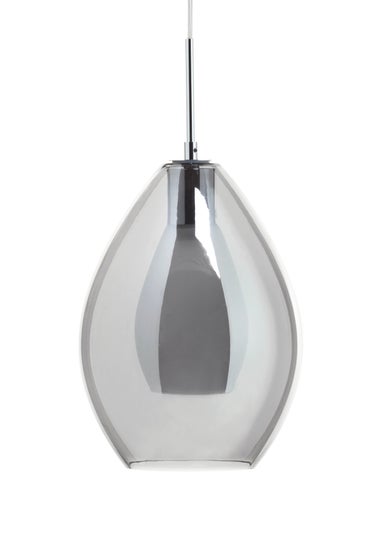 BHS Carmella Pendant Chrome (Adjustable 51-103cm x 25cm)