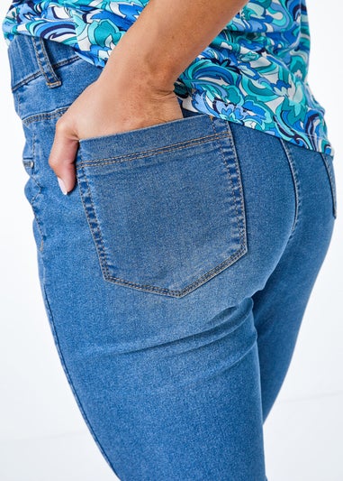 Roman Denim Petite Stretch Shorts