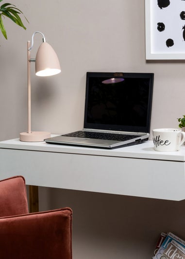 BHS Sian Task Lamp Pink (43cm x 12cm)