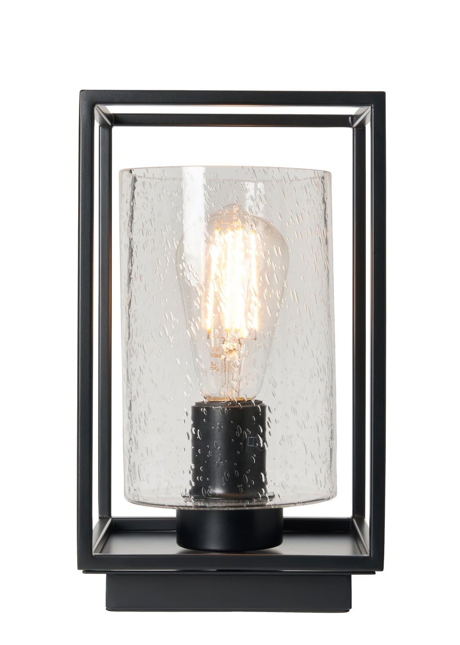 BHS Hardy Table Lamp Matt Black (27cm x 16cm)