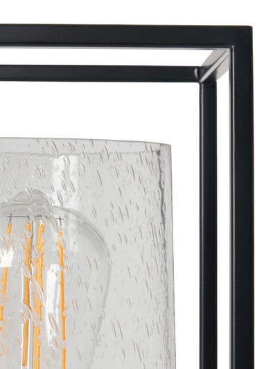 BHS Hardy Table Lamp Matt Black (27cm x 16cm)