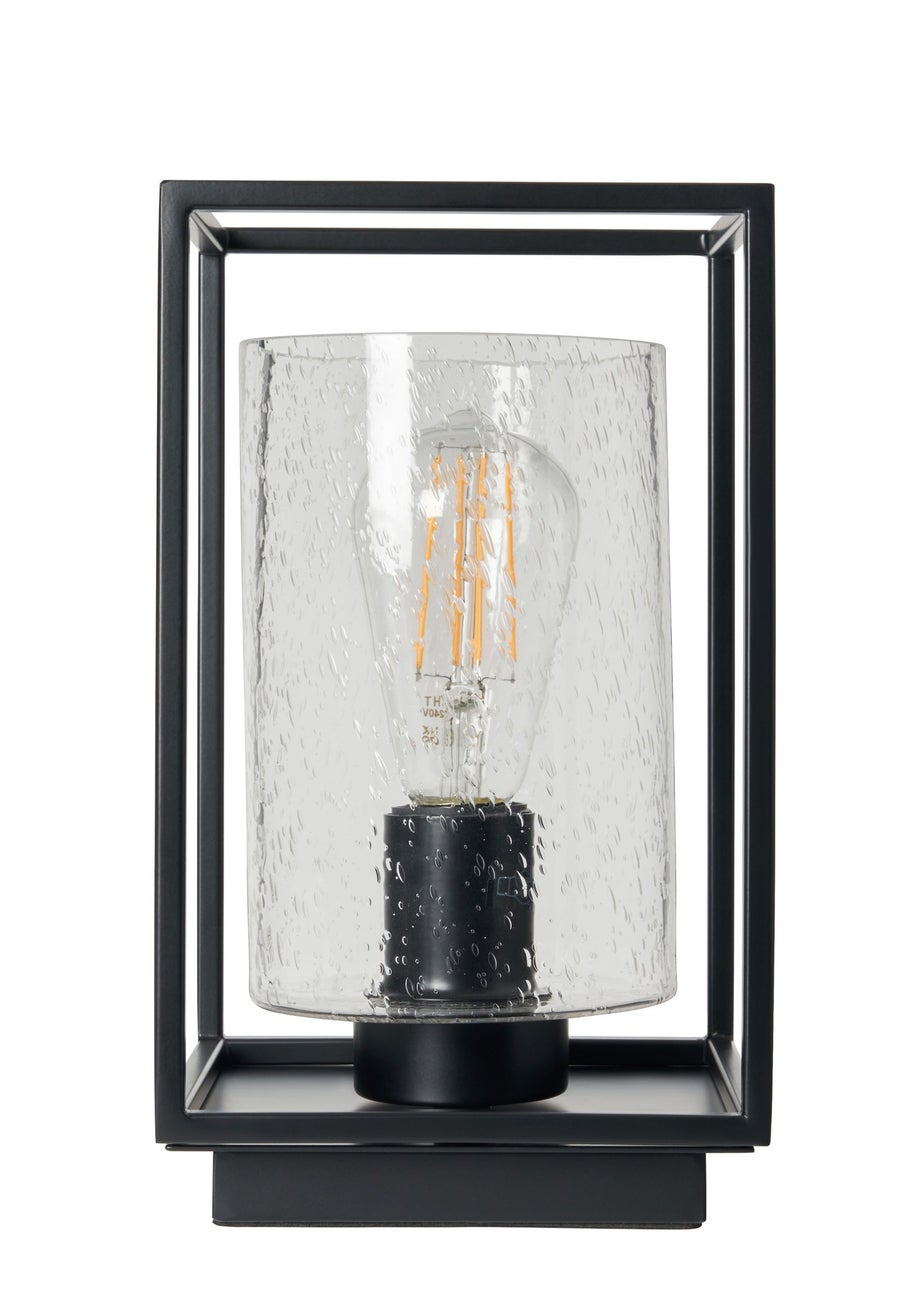 BHS Hardy Table Lamp Matt Black (27cm x 16cm)