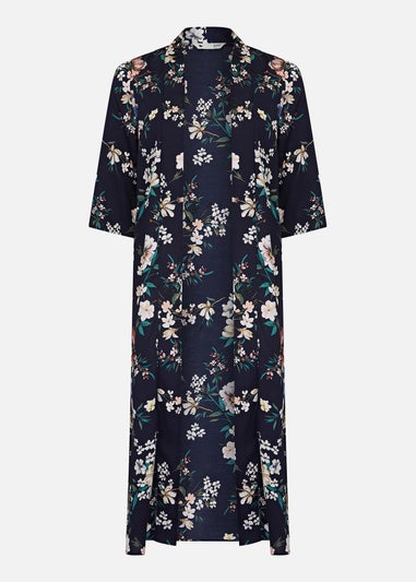 Yumi Navy Floral Kimono