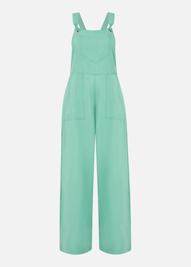 Yumi Mint Green Pocket Dungarees