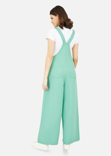 Yumi Mint Green Pocket Dungarees
