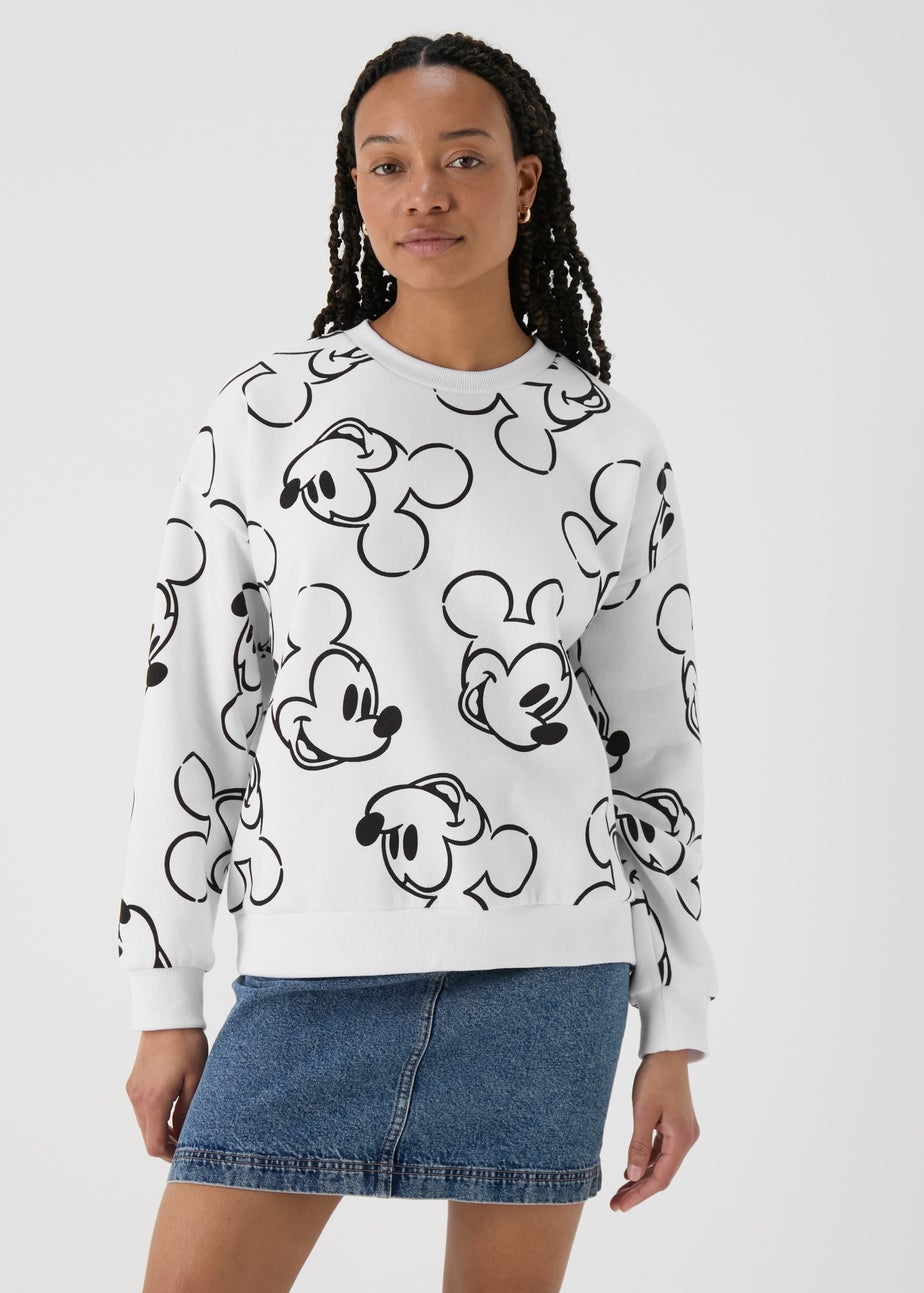 White Mickey Mouse Sweatshirt