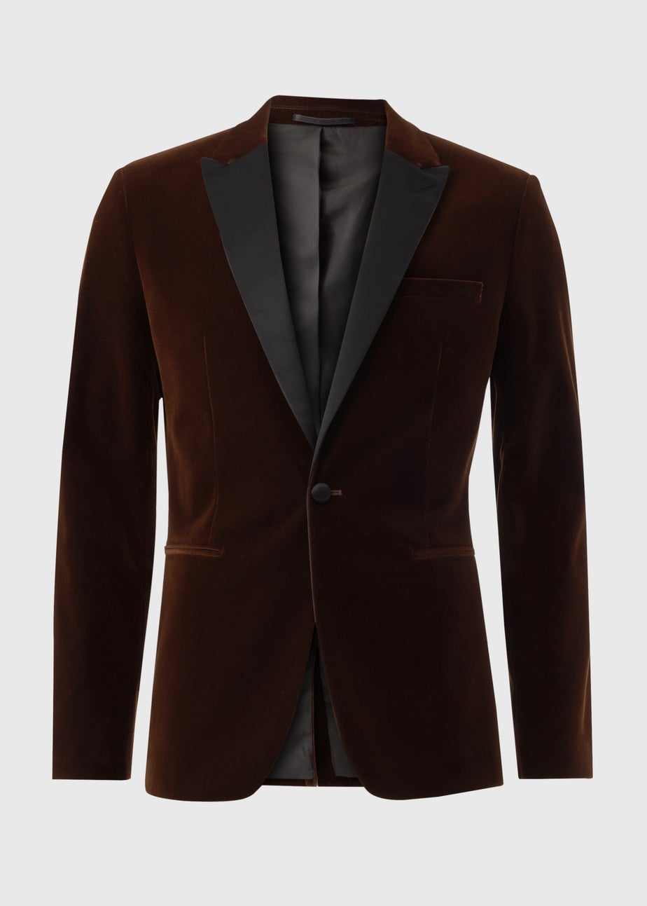 Taylor & Wright Rust Velvet Blazer