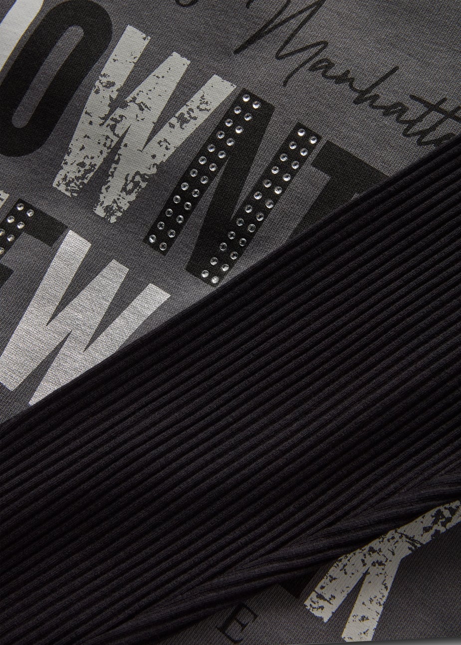 Girls Grey NYC Top & Legging Set (7-15yrs)