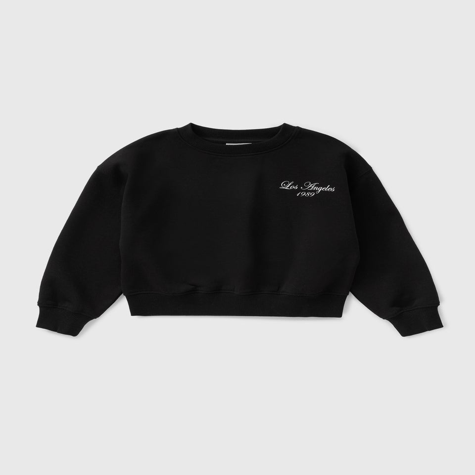 Girls Black California Sweatshirt (7-15yrs)